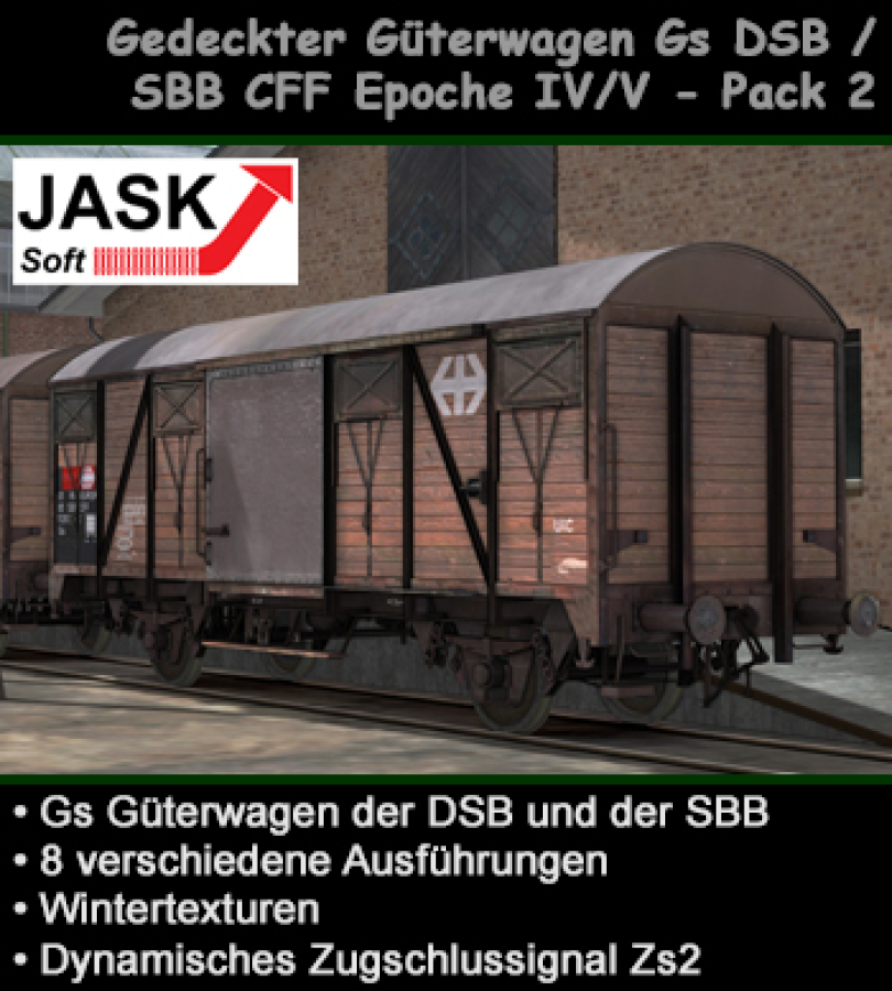 Covered  freight car Gs DSB / SBB CFF